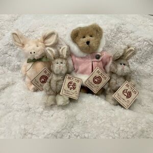 Plush Animal Set - Pink and Tan